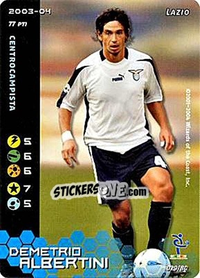 Sticker Demetrio Albertini - Football Champions Italy 2003-2004 n. u29 - Wizards of The Coast