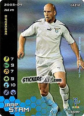 Cromo Jaap Stam - Football Champions Italy 2003-2004 - Wizards of The Coast