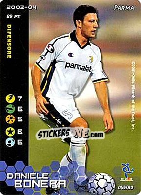 Sticker Daniele Bonera - Football Champions Italy 2003-2004 n. u45 - Wizards of The Coast