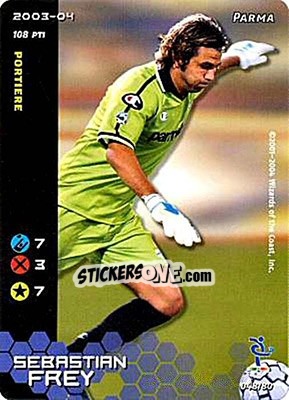 Sticker Sebastien Frey - Football Champions Italy 2003-2004 - Wizards of The Coast