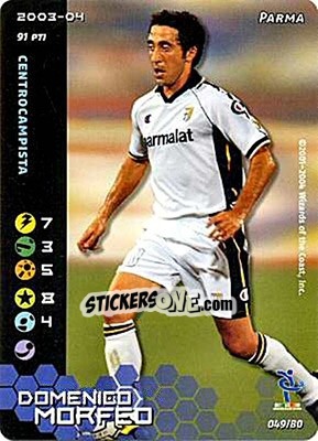 Sticker Domenico Morfeo - Football Champions Italy 2003-2004 - Wizards of The Coast