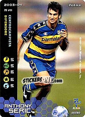 Sticker Anthony Seric - Football Champions Italy 2003-2004 - Wizards of The Coast