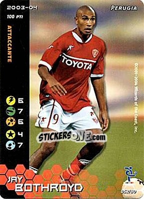 Sticker Jay Bothroyd - Football Champions Italy 2003-2004 - Wizards of The Coast