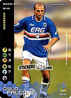 Sticker Giulio Falcone - Football Champions Italy 2003-2004 n. u66 - Wizards of The Coast