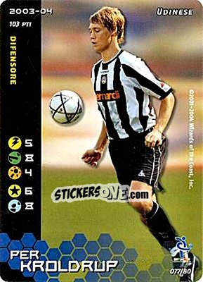 Sticker Per Kroldrup - Football Champions Italy 2003-2004 n. u77 - Wizards of The Coast