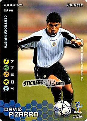 Figurina David Pizarro - Football Champions Italy 2003-2004 - Wizards of The Coast