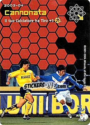 Sticker Cannonata - Football Champions Italy 2003-2004 n. UA3 - Wizards of The Coast