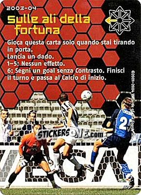 Sticker Sulle ali della fortuna - Football Champions Italy 2003-2004 - Wizards of The Coast