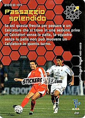 Sticker Passaggio splendido - Football Champions Italy 2003-2004 n. uA10 - Wizards of The Coast
