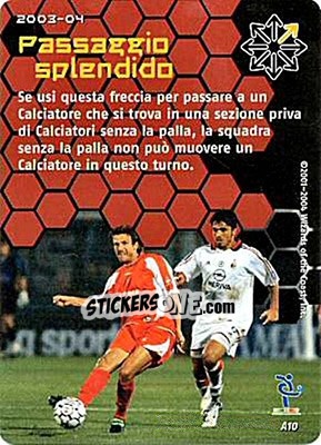 Sticker Passaggio splendido - Football Champions Italy 2003-2004 - Wizards of The Coast