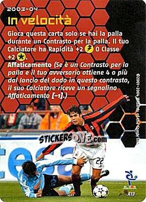 Sticker In velocità - Football Champions Italy 2003-2004 n. uA13 - Wizards of The Coast