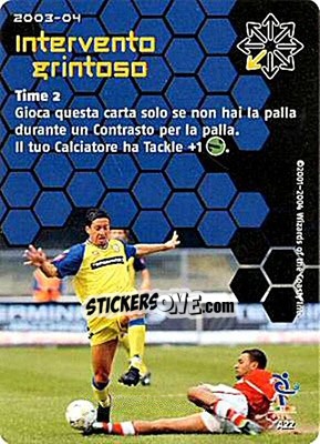 Sticker Intervento grintoso - Football Champions Italy 2003-2004 n. uA22 - Wizards of The Coast