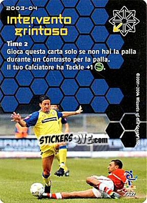 Sticker Intervento grintoso - Football Champions Italy 2003-2004 - Wizards of The Coast