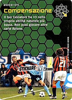 Sticker Compesazione - Football Champions Italy 2003-2004 n. uA26 - Wizards of The Coast