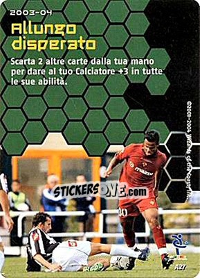 Sticker Allungo disperato - Football Champions Italy 2003-2004 n. uA27 - Wizards of The Coast