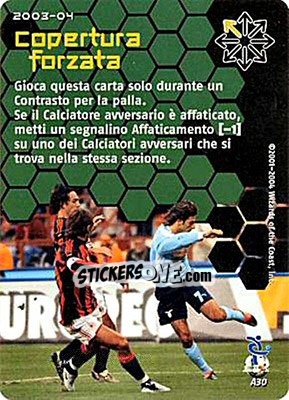 Figurina Copertura forzata - Football Champions Italy 2003-2004 - Wizards of The Coast