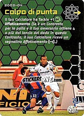 Sticker Colpo di punta - Football Champions Italy 2003-2004 - Wizards of The Coast