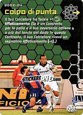 Sticker Colpo di punta - Football Champions Italy 2003-2004 n. uA32 - Wizards of The Coast