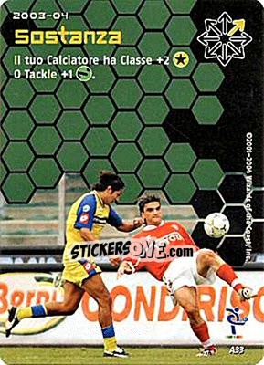 Sticker Sostanza - Football Champions Italy 2003-2004 n. uA33 - Wizards of The Coast