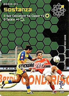 Sticker Sostanza - Football Champions Italy 2003-2004 - Wizards of The Coast