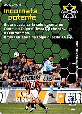 Sticker Incornata potente - Football Champions Italy 2003-2004 n. uA37 - Wizards of The Coast