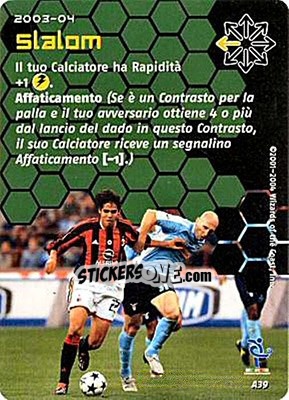 Sticker Slalom - Football Champions Italy 2003-2004 n. uA39 - Wizards of The Coast
