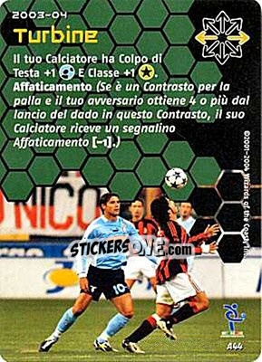 Sticker Turbine - Football Champions Italy 2003-2004 n. uA44 - Wizards of The Coast