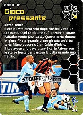 Cromo Gioco pressante - Football Champions Italy 2003-2004 - Wizards of The Coast