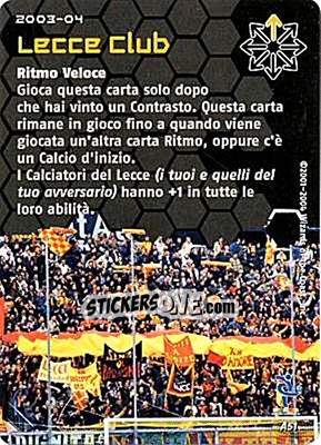 Sticker Lecce Club - Football Champions Italy 2003-2004 - Wizards of The Coast