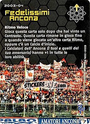 Sticker Fedelissimi Ancona - Football Champions Italy 2003-2004 - Wizards of The Coast