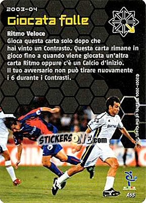Sticker Giocata folle - Football Champions Italy 2003-2004 n. uA55 - Wizards of The Coast