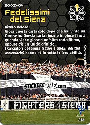 Figurina Fedelissimi del Siena - Football Champions Italy 2003-2004 - Wizards of The Coast