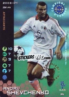 Figurina Andriy Shevchenko - Football Champions Italy 2003-2004 - Wizards of The Coast