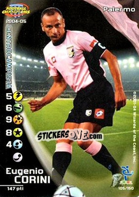 Sticker Eugenio Corini - Football Champions Italy 2004-2005 n. 105 - Wizards of The Coast