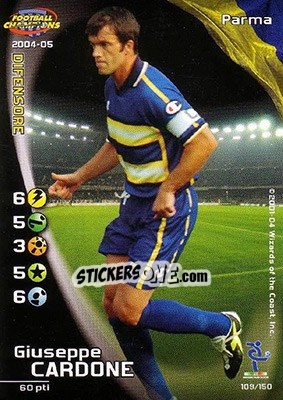 Sticker Giuseppe Cardone - Football Champions Italy 2004-2005 n. 109 - Wizards of The Coast