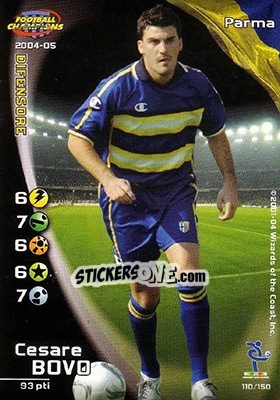 Sticker Cesare Bovo - Football Champions Italy 2004-2005 n. 110 - Wizards of The Coast