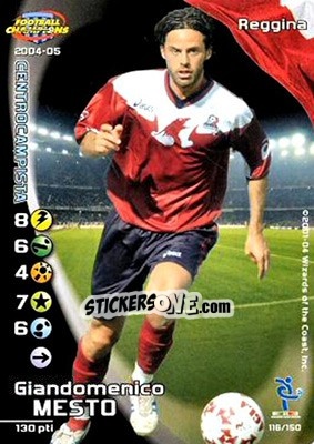 Sticker Giandomenico Mesto - Football Champions Italy 2004-2005 n. 116 - Wizards of The Coast
