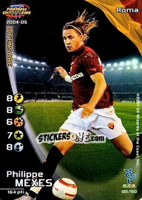 Sticker Philippe Mexes - Football Champions Italy 2004-2005 - Wizards of The Coast