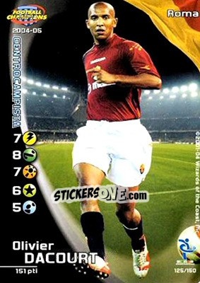 Sticker Olivier Dacourt - Football Champions Italy 2004-2005 n. 125 - Wizards of The Coast