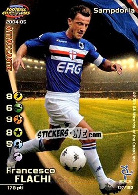 Sticker Francesco Flachi - Football Champions Italy 2004-2005 - Wizards of The Coast