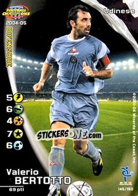 Sticker Valerio Bertotto - Football Champions Italy 2004-2005 - Wizards of The Coast