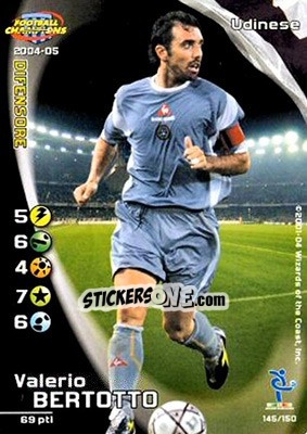 Sticker Valerio Bertotto - Football Champions Italy 2004-2005 n. 145 - Wizards of The Coast