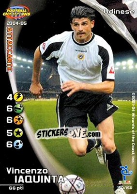 Sticker Vincenzo Iaquinta - Football Champions Italy 2004-2005 n. 150 - Wizards of The Coast