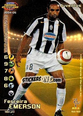Sticker Ferreira Emerson - Football Champions Italy 2004-2005 n. 152 - Wizards of The Coast