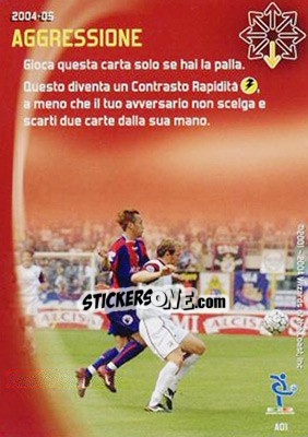 Sticker Aggressione - Football Champions Italy 2004-2005 n. A1 - Wizards of The Coast