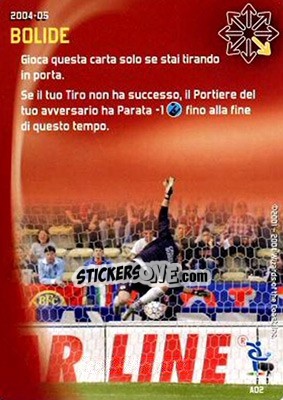 Sticker Bolide - Football Champions Italy 2004-2005 n. A2 - Wizards of The Coast