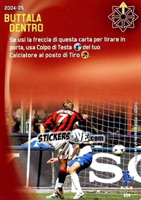 Sticker Buttala dentro - Football Champions Italy 2004-2005 n. A8 - Wizards of The Coast