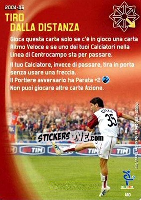 Sticker Tiro dalla distanza - Football Champions Italy 2004-2005 n. A10 - Wizards of The Coast