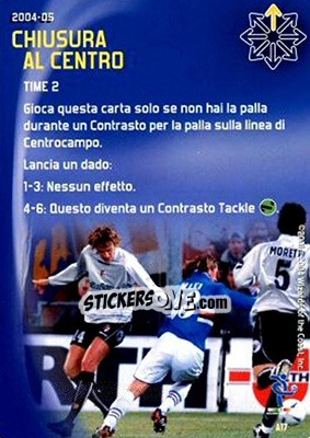 Sticker Chiusura al centro - Football Champions Italy 2004-2005 n. A17 - Wizards of The Coast