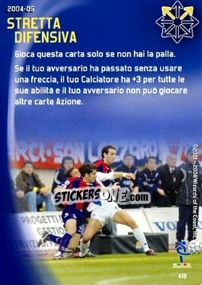 Sticker Stretta offensiva - Football Champions Italy 2004-2005 n. A19 - Wizards of The Coast